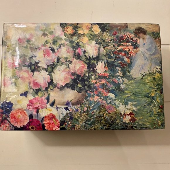 *NOT FOR SALE/SOLD* Jewelry Box, multi-coloured (9" L x 6" W x 3 1/2" H) - Picture 3 of 8